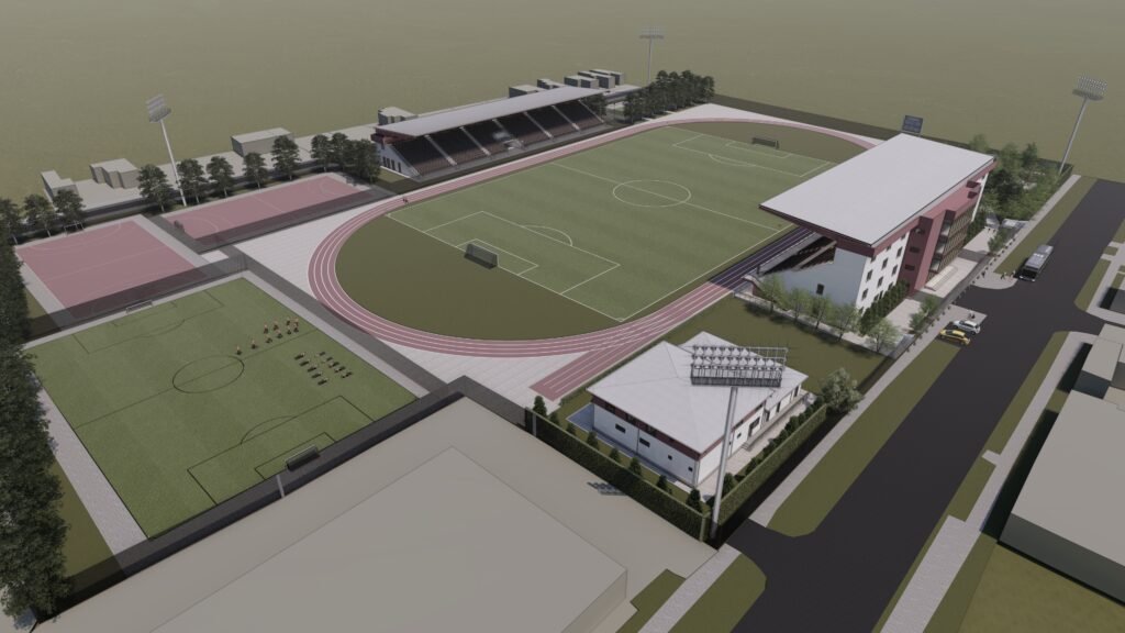 Stadion Roșiorii de Vede — randare